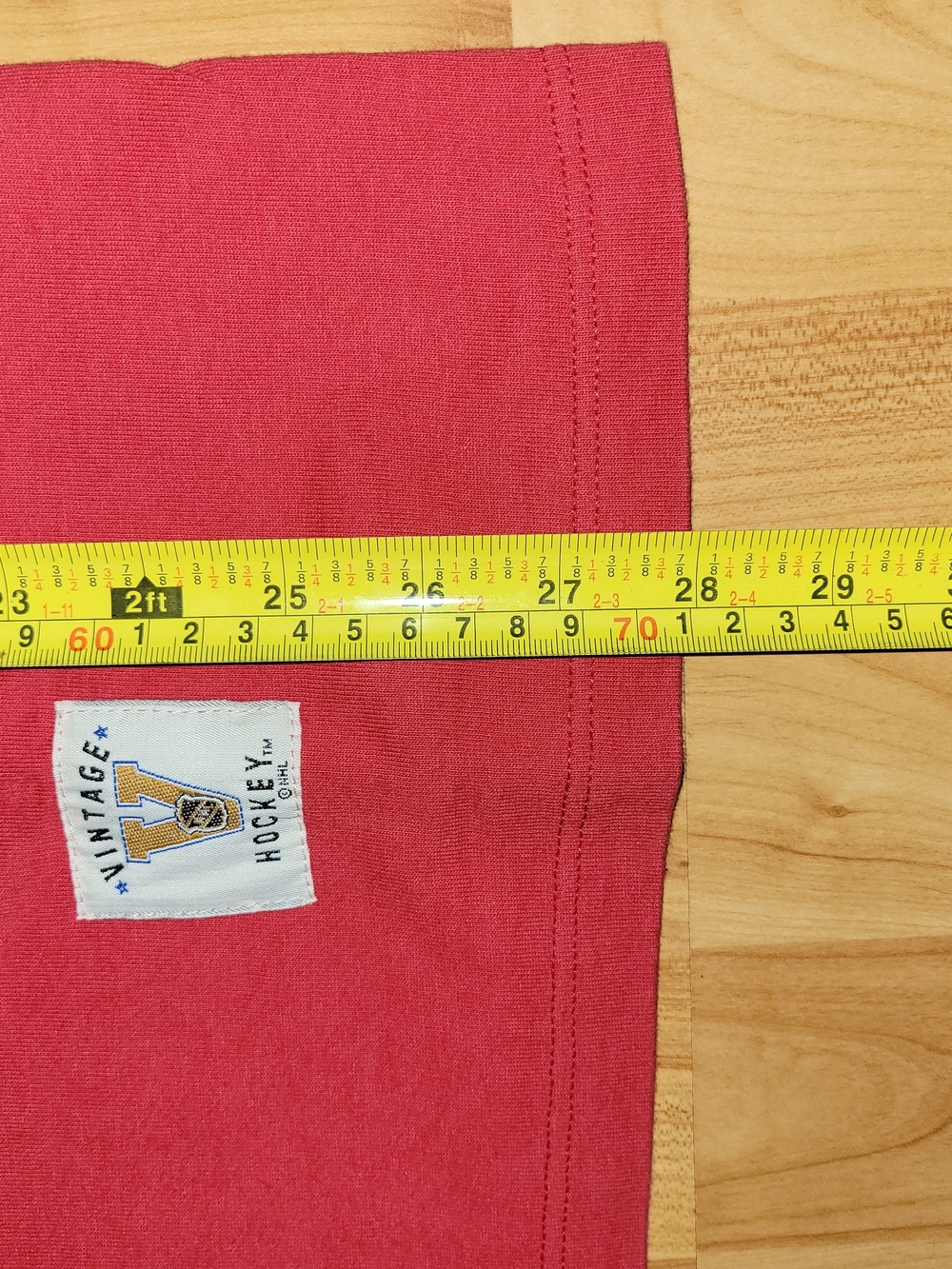 Vintage Montreal Canadiens NHL Habs Red and White Bulletin Ringer Tee, Medium - Picture 4 of 4